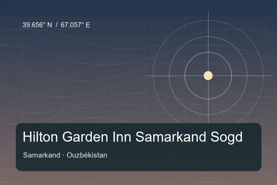 Illustrierter geografischer Orientierungspunkt für Hilton Garden Inn Samarkand Sogd in Samarkand