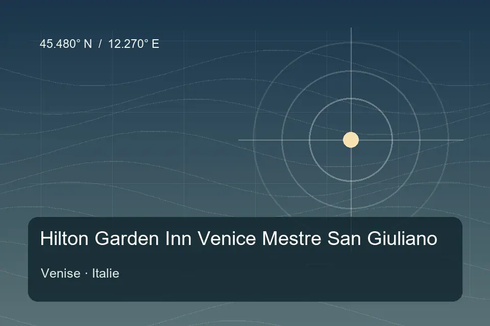 Riferimento geografico illustrato di Hilton Garden Inn Venice Mestre San Giuliano a Venise