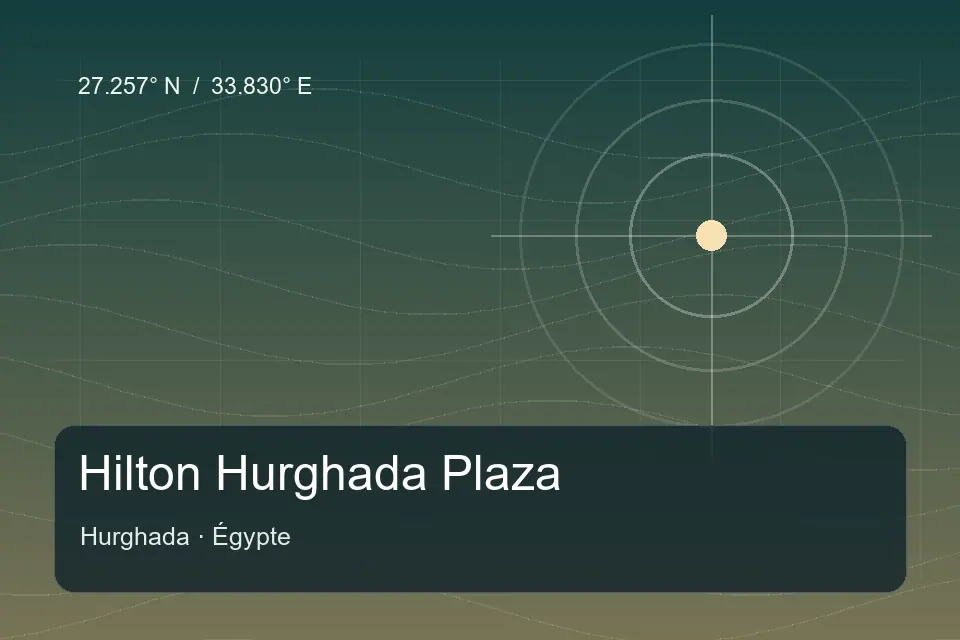 Referencia geográfica ilustrada de Hilton Hurghada Plaza en Hurghada