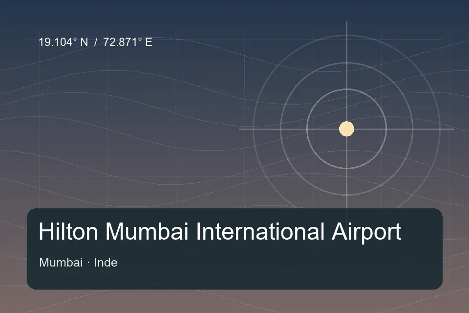 Referência geográfica ilustrada de Hilton Mumbai International Airport em Mumbai