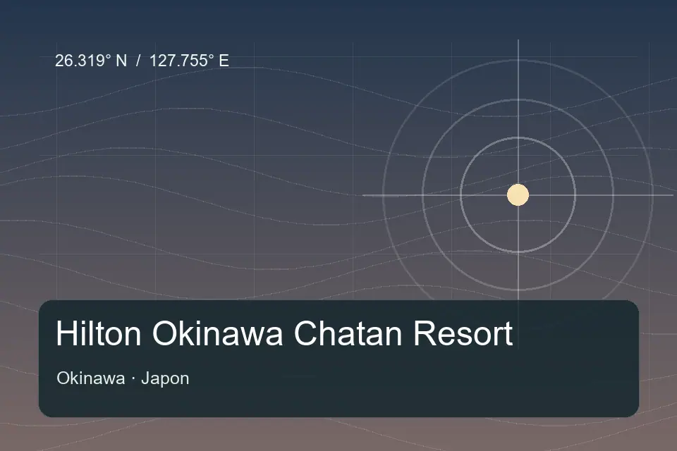 Referência geográfica ilustrada de Hilton Okinawa Chatan Resort em Okinawa