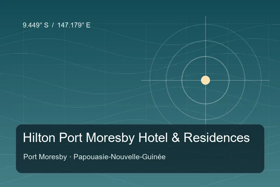 Referência geográfica ilustrada de Hilton Port Moresby Hotel & Residences em Port Moresby