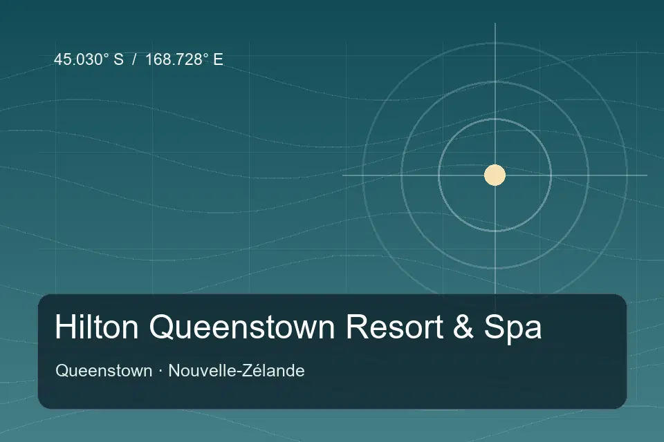 Referência geográfica ilustrada de Hilton Queenstown Resort & Spa em Queenstown