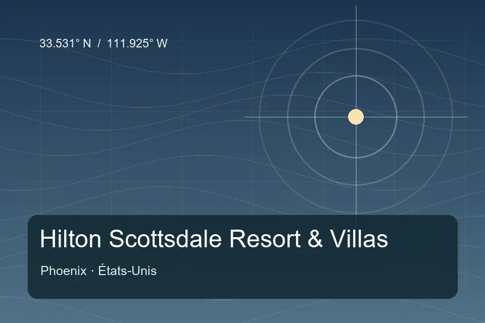 Referência geográfica ilustrada de Hilton Scottsdale Resort & Villas em Phoenix