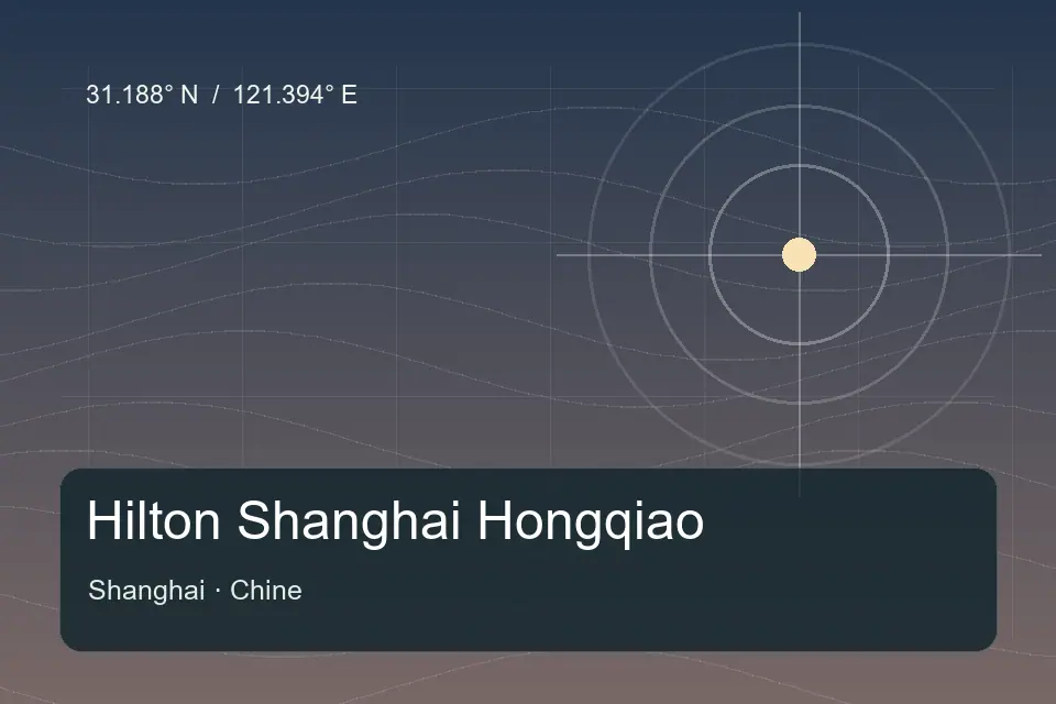 Referência geográfica ilustrada de Hilton Shanghai Hongqiao em Shanghai