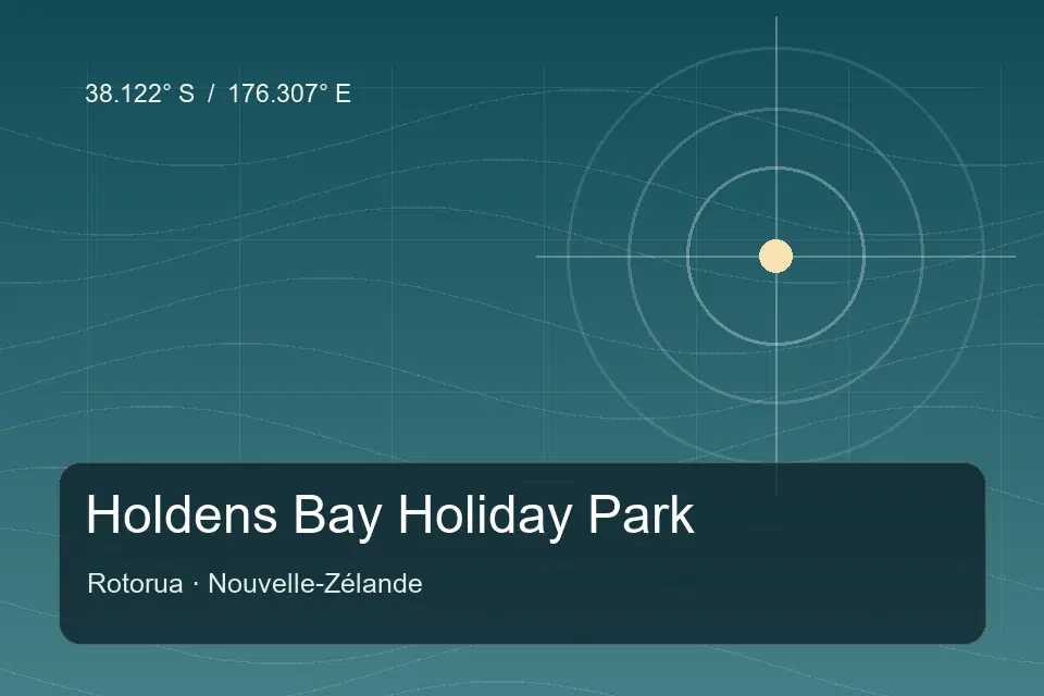 Illustrierter geografischer Orientierungspunkt für Holdens Bay Holiday Park in Rotorua