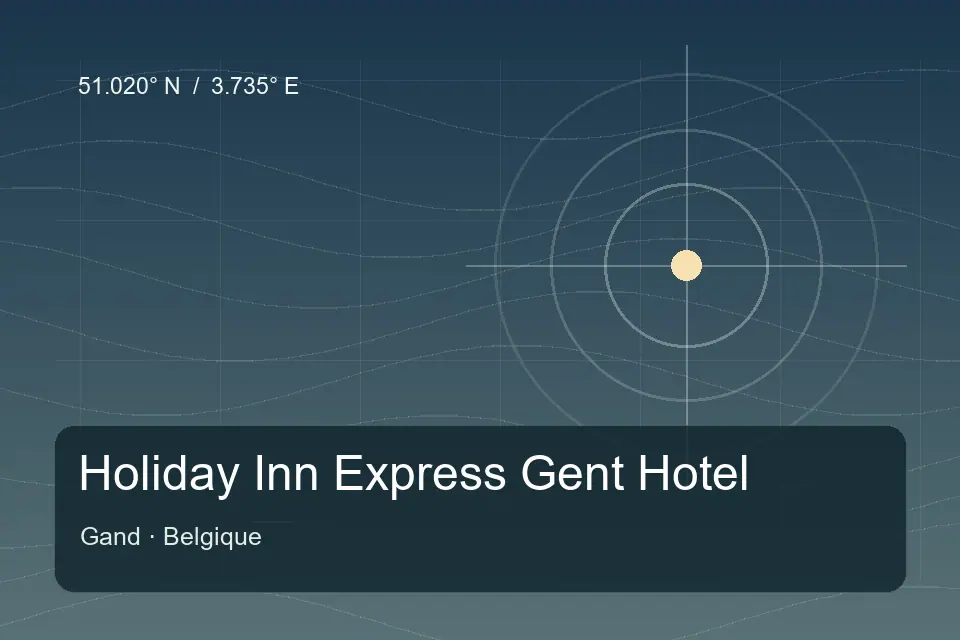 Referência geográfica ilustrada de Holiday Inn Express Gent Hotel em Gand