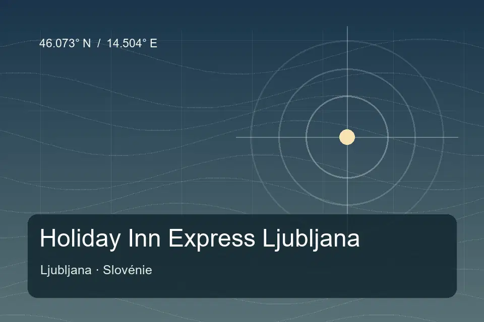 Illustrierter geografischer Orientierungspunkt für Holiday Inn Express Ljubljana in Ljubljana