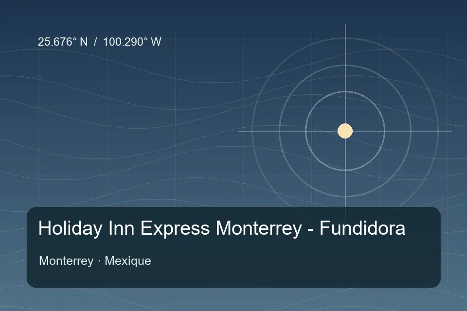 Repère géographique illustré de Holiday Inn Express Monterrey - Fundidora à Monterrey