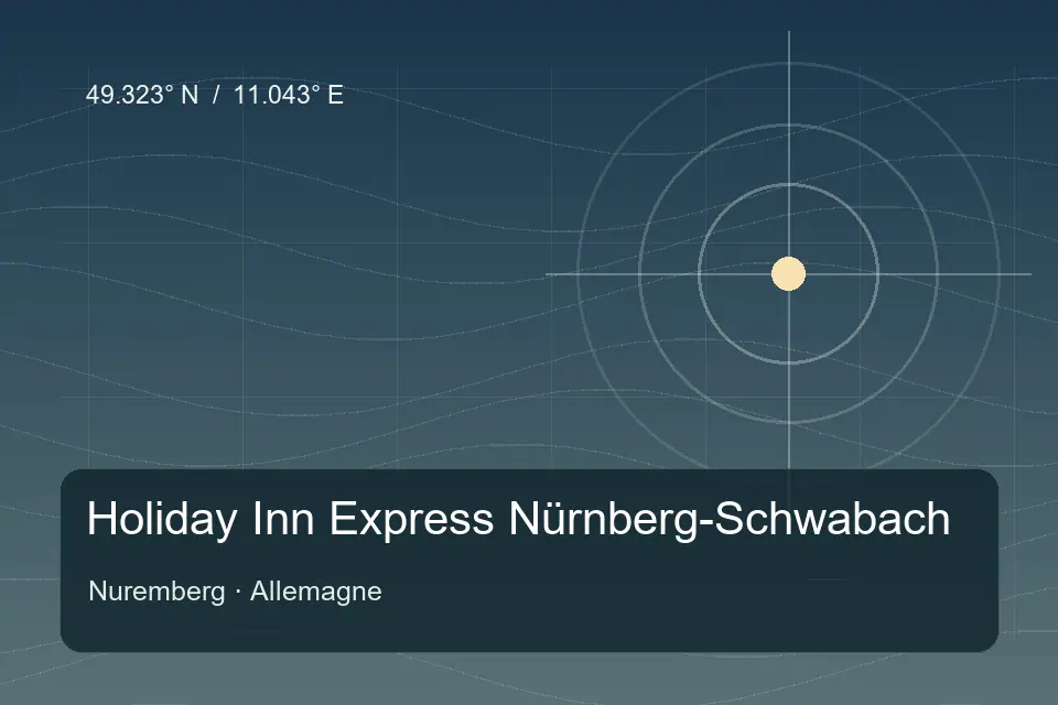 Referência geográfica ilustrada de Holiday Inn Express Nürnberg-Schwabach em Nuremberg