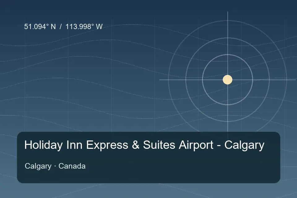 Referência geográfica ilustrada de Holiday Inn Express & Suites Airport - Calgary em Calgary