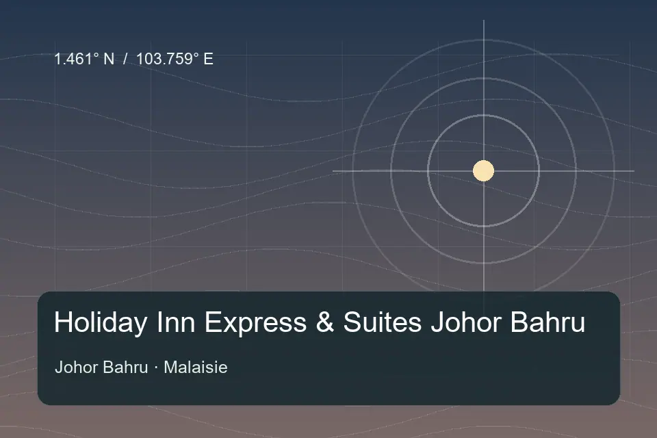 Riferimento geografico illustrato di Holiday Inn Express & Suites Johor Bahru a Johor Bahru