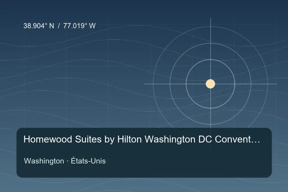 Illustrierter geografischer Orientierungspunkt für Homewood Suites by Hilton Washington DC Convention Center in Washington