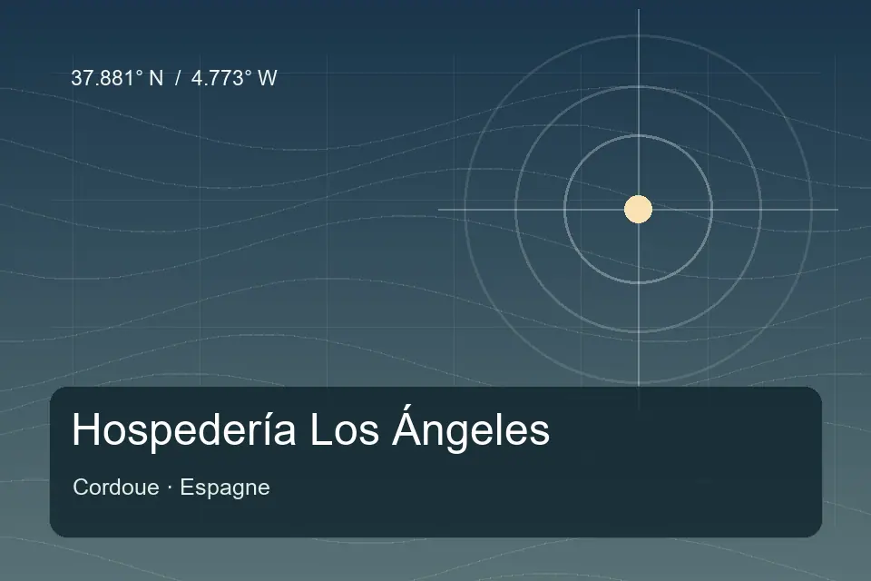 Referência geográfica ilustrada de Hospedería Los Ángeles em Cordoue