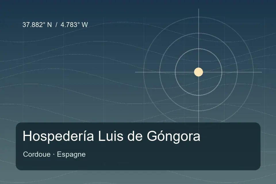 Referência geográfica ilustrada de Hospedería Luis de Góngora em Cordoue