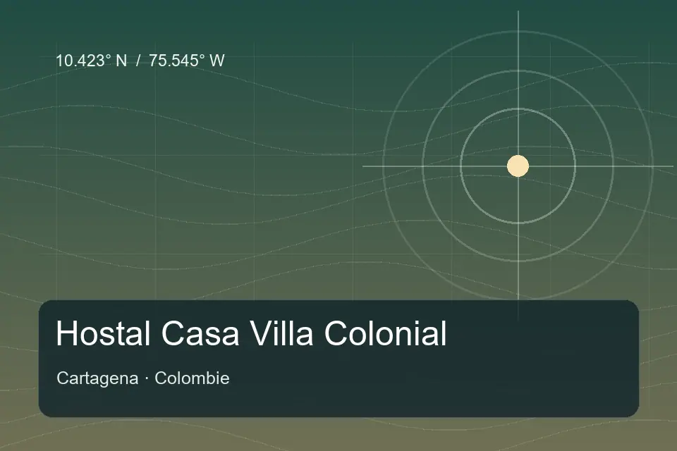 Illustrierter geografischer Orientierungspunkt für Hostal Casa Villa Colonial in Cartagena
