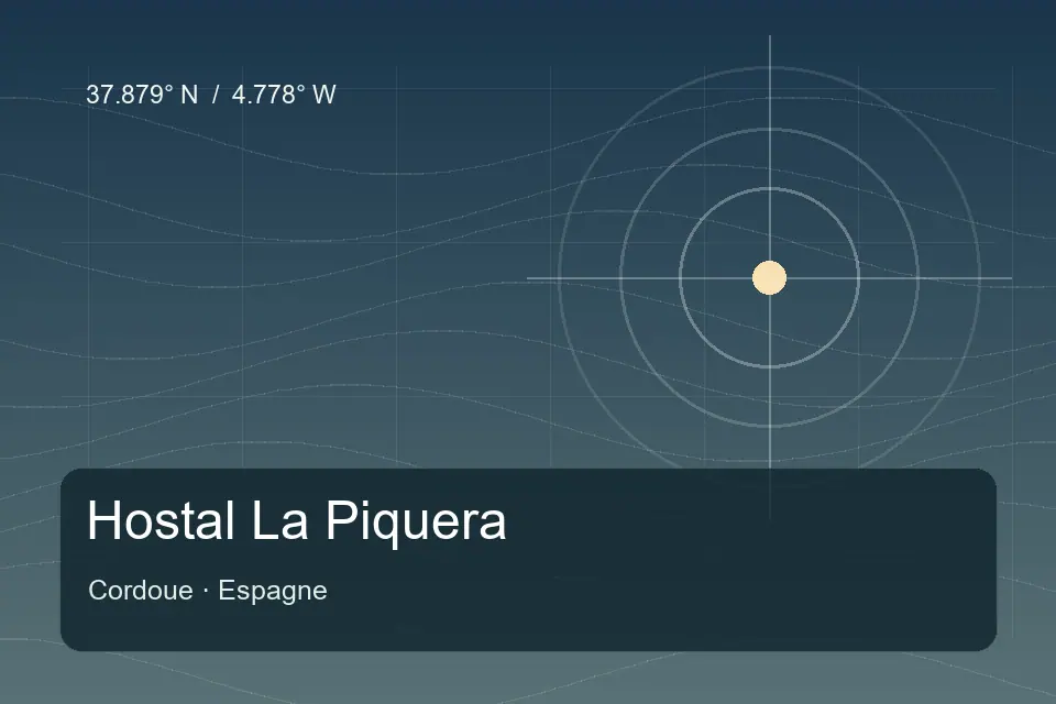Referência geográfica ilustrada de Hostal La Piquera em Cordoue