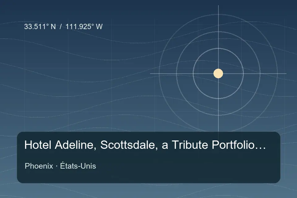 Referência geográfica ilustrada de Hotel Adeline, Scottsdale, a Tribute Portfolio Hotel em Phoenix