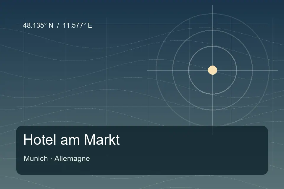 Referência geográfica ilustrada de Hotel am Markt em Munich