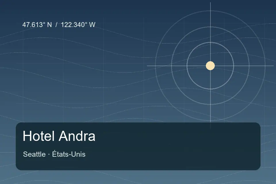Riferimento geografico illustrato di Hotel Andra a Seattle