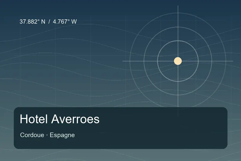 Referência geográfica ilustrada de Hotel Averroes em Cordoue