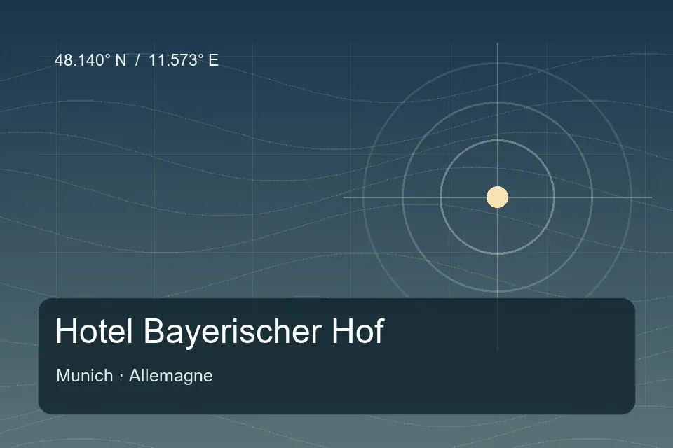 Referência geográfica ilustrada de Hotel Bayerischer Hof em Munich