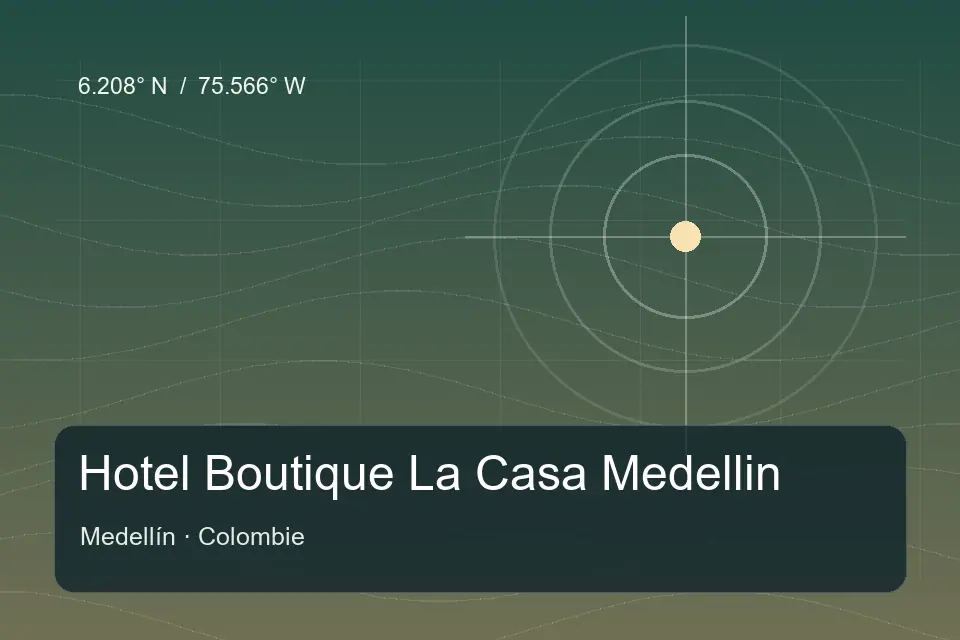 Referência geográfica ilustrada de Hotel Boutique La Casa Medellin em Medellín