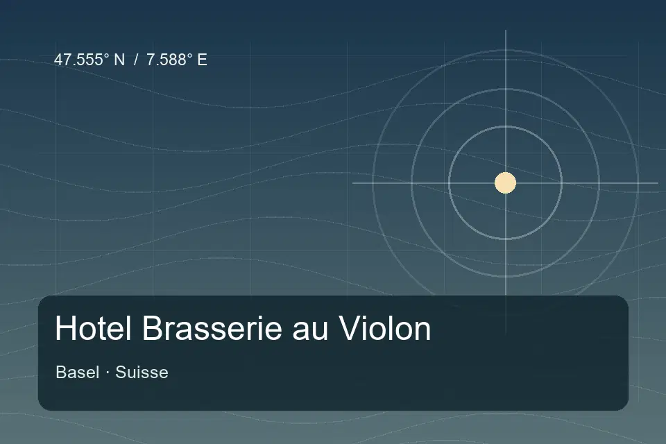 Referencia geográfica ilustrada de Hotel Brasserie au Violon en Basel