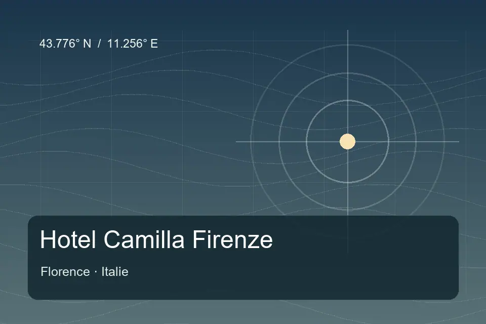 Riferimento geografico illustrato di Hotel Camilla Firenze a Florence