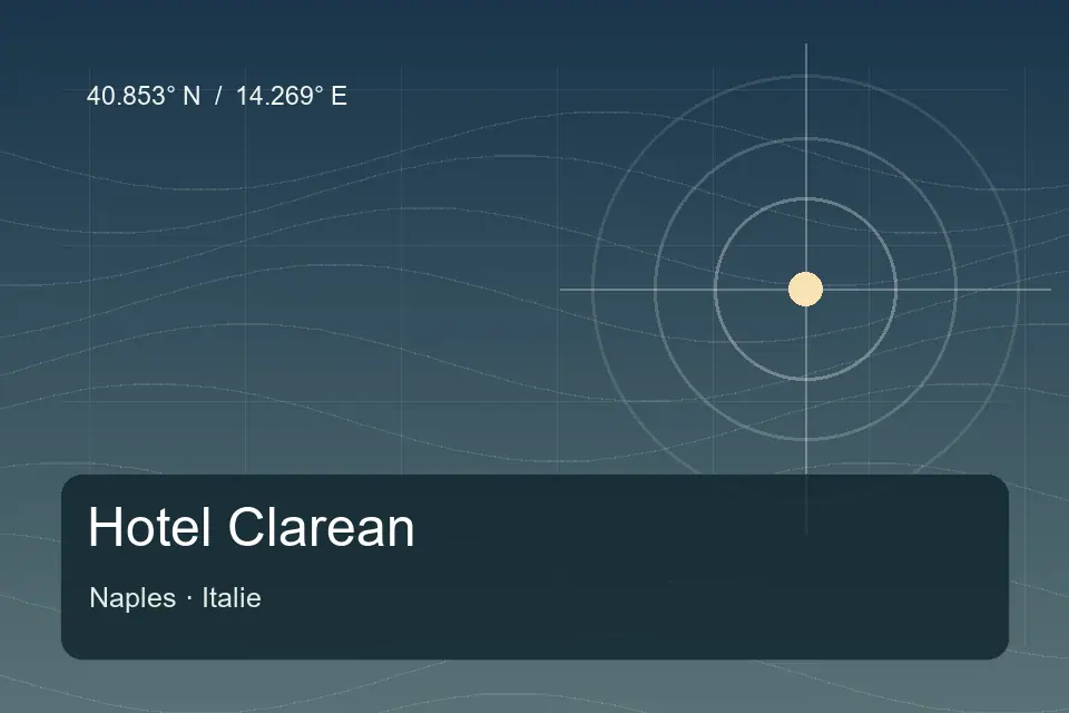 Riferimento geografico illustrato di Hotel Clarean a Naples