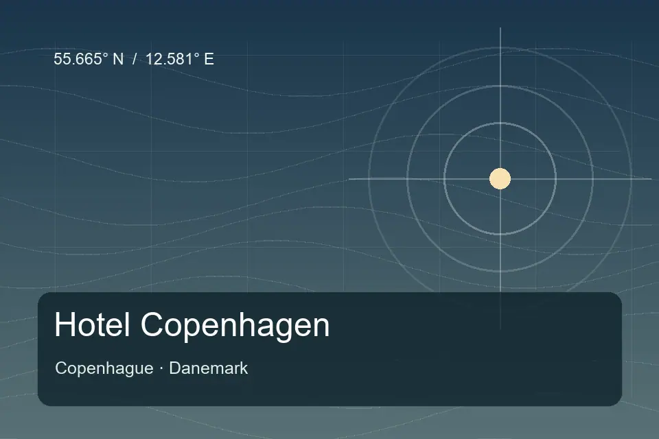 Riferimento geografico illustrato di Hotel Copenhagen a Copenhague