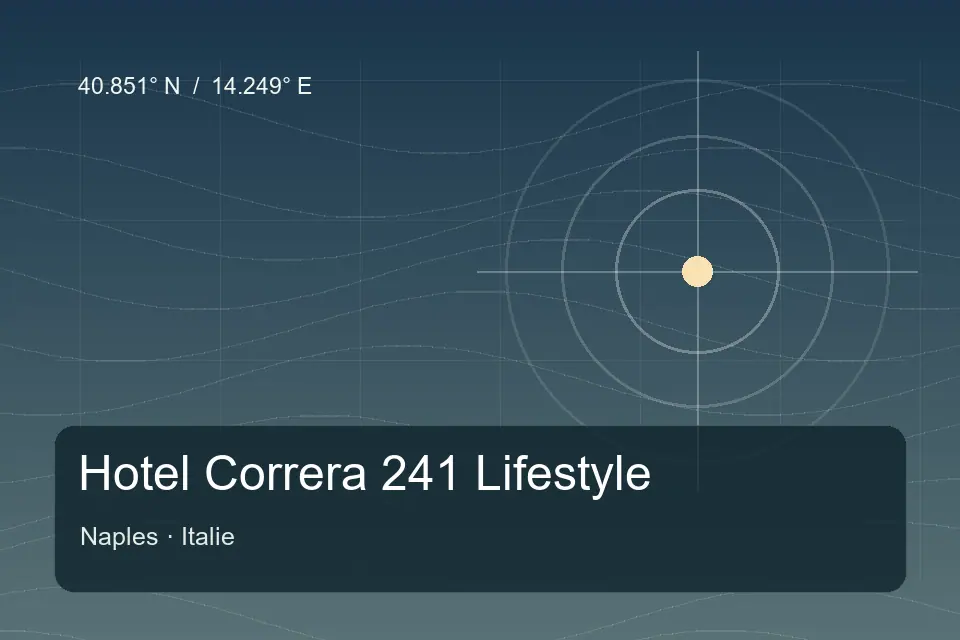 Riferimento geografico illustrato di Hotel Correra 241 Lifestyle a Naples