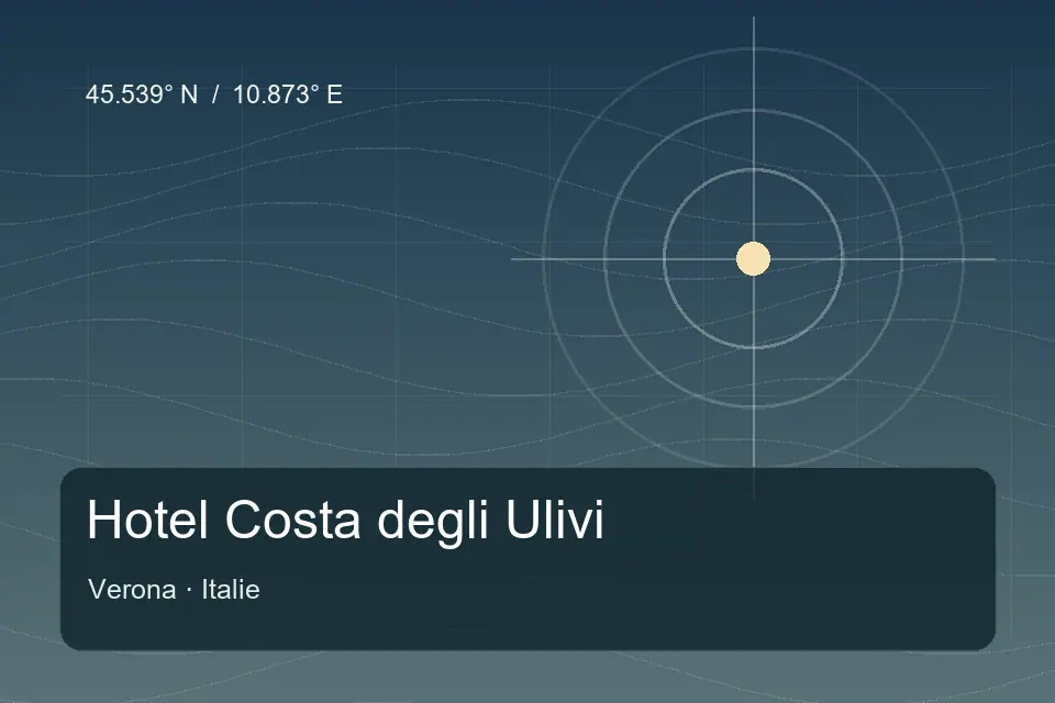 Referência geográfica ilustrada de Hotel Costa degli Ulivi em Verona