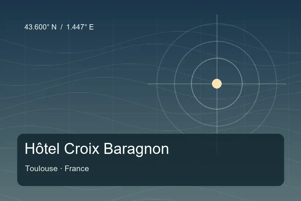 Illustrierter geografischer Orientierungspunkt für Hôtel Croix Baragnon in Toulouse