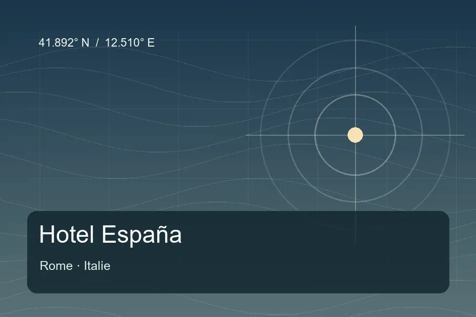 Referência geográfica ilustrada de Hotel España em Roma