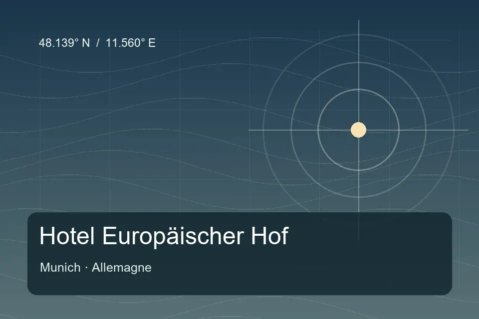 Referência geográfica ilustrada de Hotel Europäischer Hof em Munich