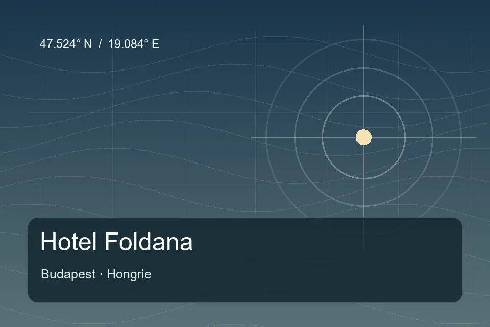 Riferimento geografico illustrato di Hotel Foldana a Budapest