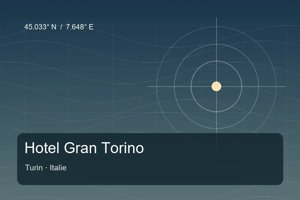 Referência geográfica ilustrada de Hotel Gran Torino em Turin