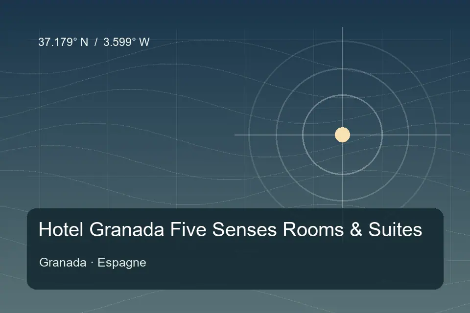 Illustrierter geografischer Orientierungspunkt für Hotel Granada Five Senses Rooms & Suites in Granada