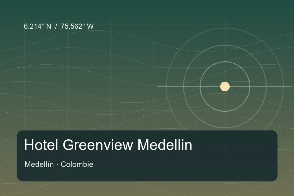 Referência geográfica ilustrada de Hotel Greenview Medellin em Medellín