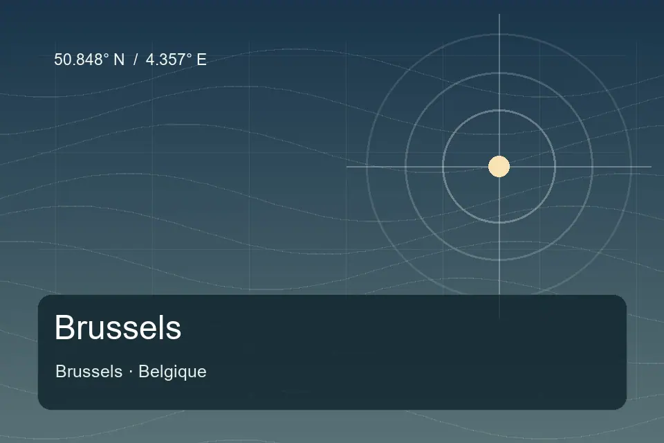 Riferimento geografico illustrato di Hotel Hubert – Grand Place a Brussels