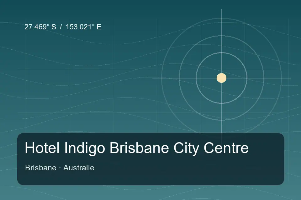 Referência geográfica ilustrada de Hotel Indigo Brisbane City Centre em Brisbane