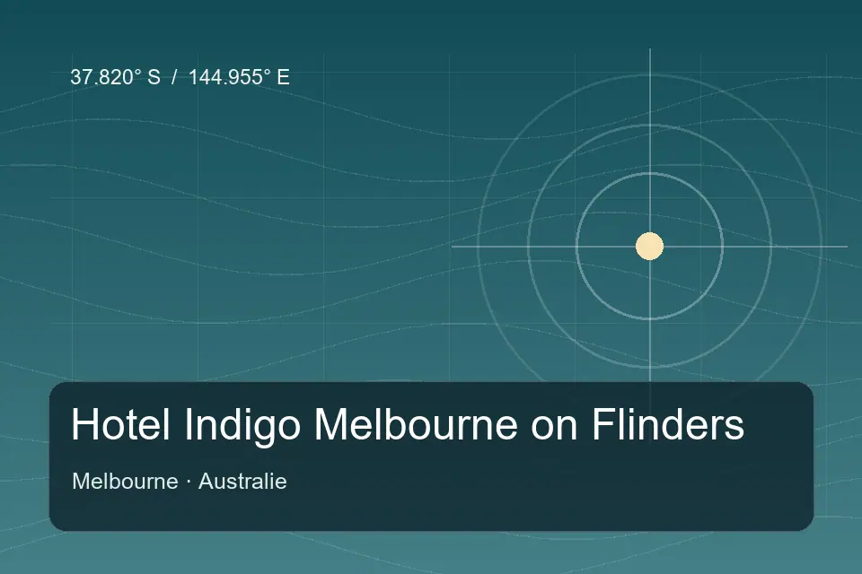 Referência geográfica ilustrada de Hotel Indigo Melbourne on Flinders em Melbourne
