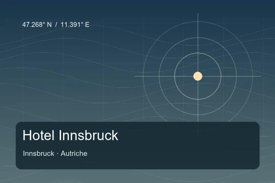Riferimento geografico illustrato di Hotel Innsbruck a Innsbruck