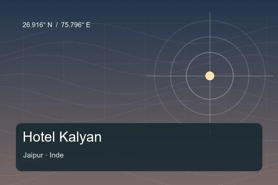 Referencia geográfica ilustrada de Hotel Kalyan en Jaipur