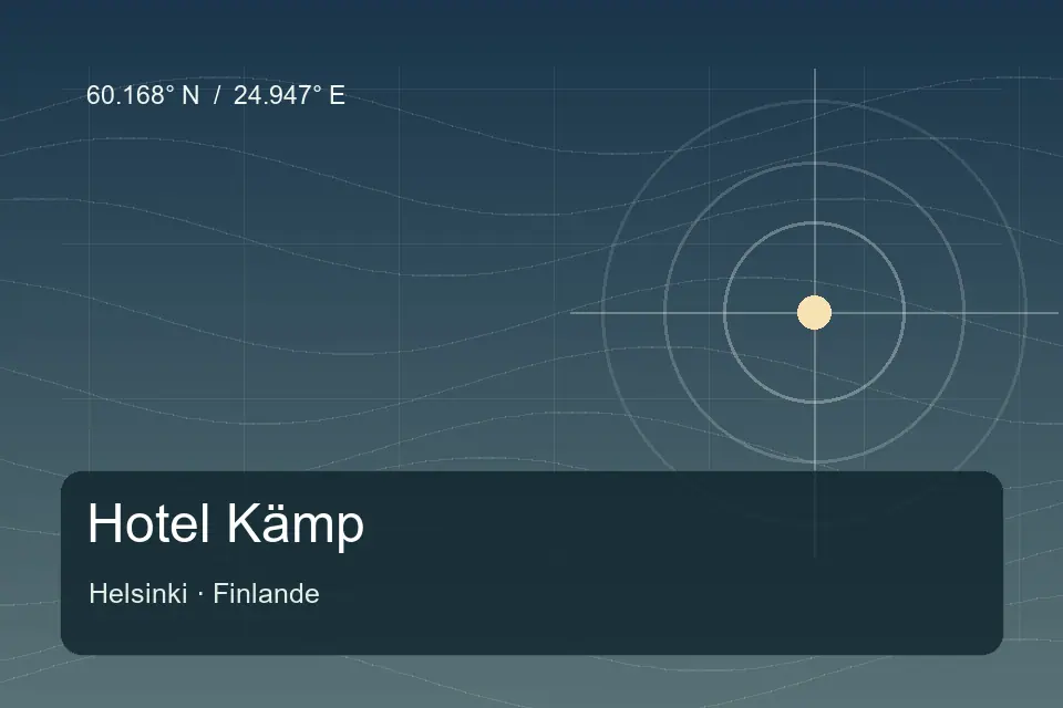 Referência geográfica ilustrada de Hotel Kämp em Helsinki