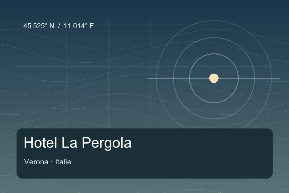 Referência geográfica ilustrada de Hotel La Pergola em Verona