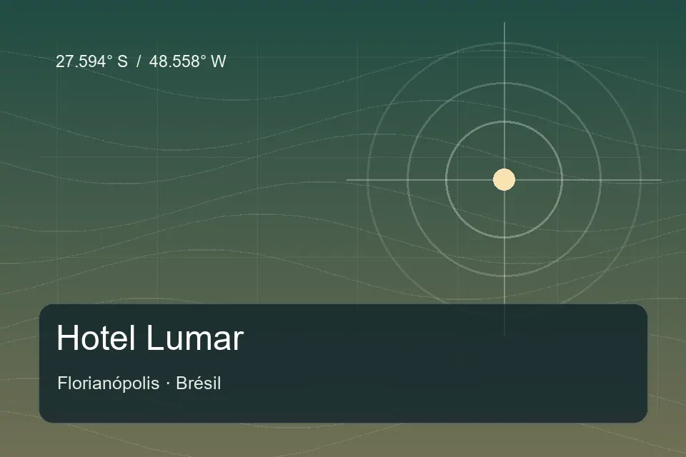 Riferimento geografico illustrato di Hotel Lumar a Florianópolis