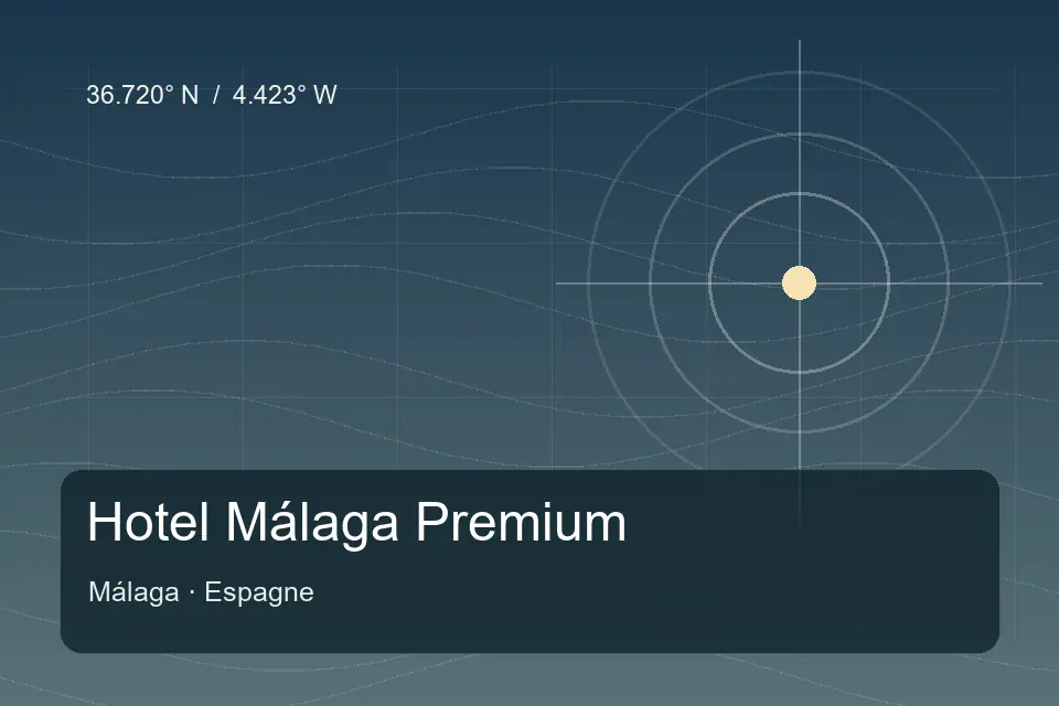 Riferimento geografico illustrato di Hotel Málaga Premium a Málaga