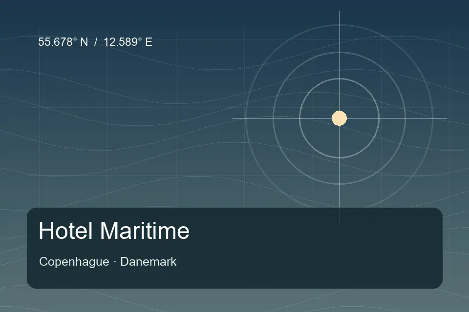 Riferimento geografico illustrato di Hotel Maritime a Copenhague